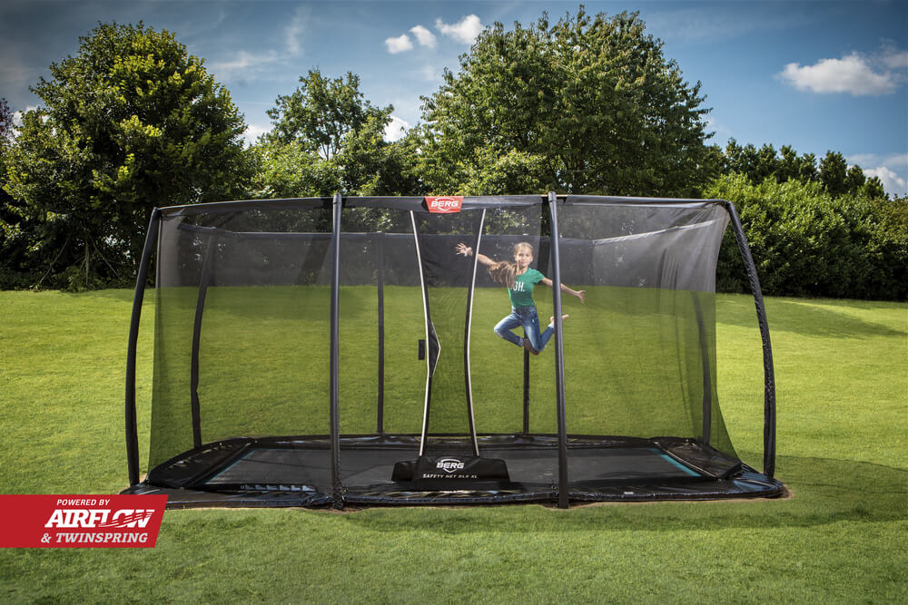 PROFI BERG FlatGround Ultim Elite GREY 500x300 cm + Safety Net DLX XL